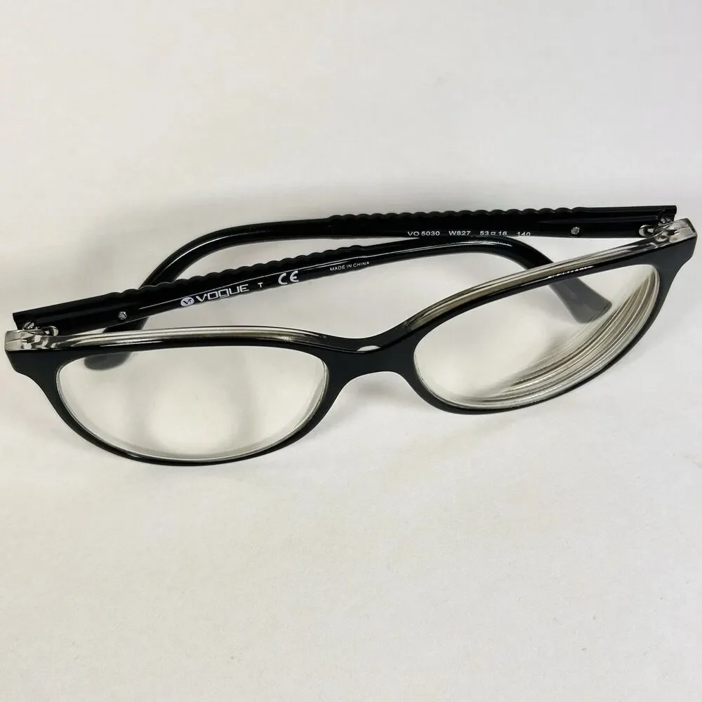 Vogue VO 5030 W827 Top Black/Transparent Authentic Eyeglass Frames 53-16
